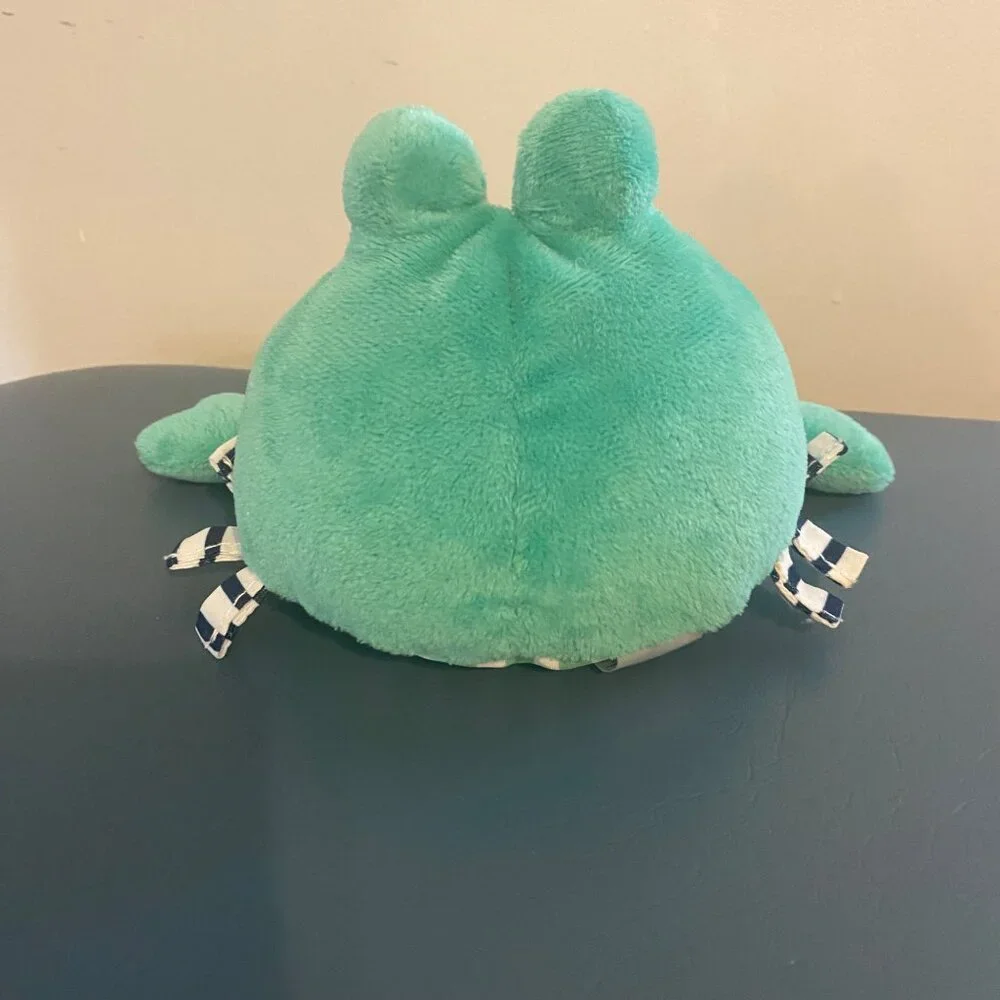 Carters Plush Crab Frog Captain Cutie Stuffed Animal Toy Stripes Green‎ 4